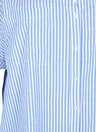 Gestreept overhemd met borstzakken, Light Blue Stripe , Packshot image number 2