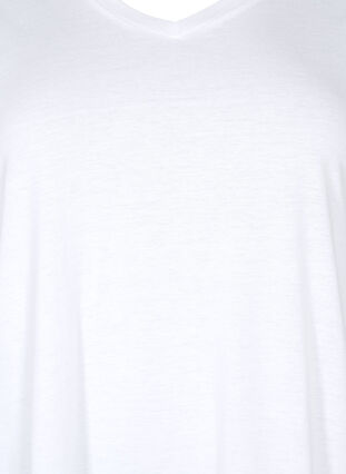 T-shirt met korte mouwen en a-vorm, Bright White, Packshot image number 2
