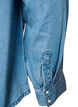 Denim blouse van lyocell met drukknopen, Blauw, Packshot image number 3