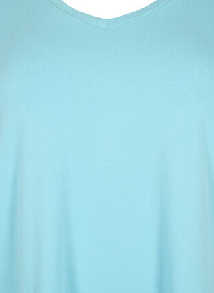 T-shirt en coton uni basique, Reef Waters, Packshot image number 2