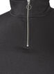 Sweatshirt met teddymouwen en een hoge hals, Grijs, Packshot image number 2