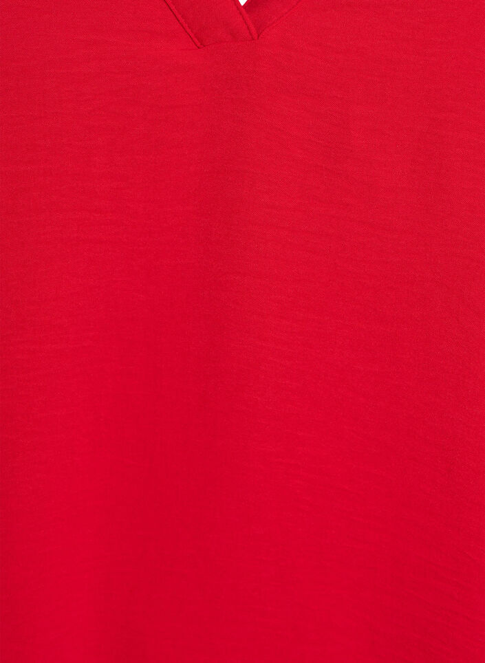 Haut sans manches effet froiss&eacute;, Rouge, Packshot image number 2