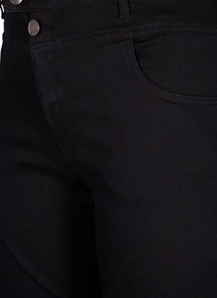 Regular fit Gemma jeans met hoge taille, Black, Packshot image number 2