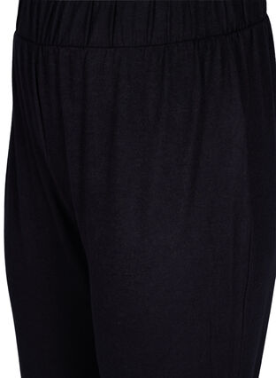 Pantalon ample en viscose, Black, Packshot image number 2