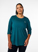 Blouse d'entra&icirc;nement &agrave; manches 3/4, Vert, Model image number 0