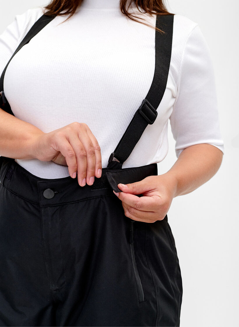 Pantalon de ski avec bretelles, Black, Model image number 3