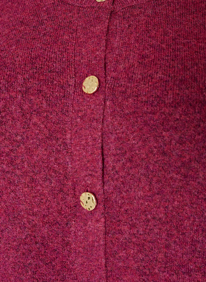 Cardigan en maille douce avec boutons dor&eacute;s, Rose poudr&eacute;e, Packshot image number 2