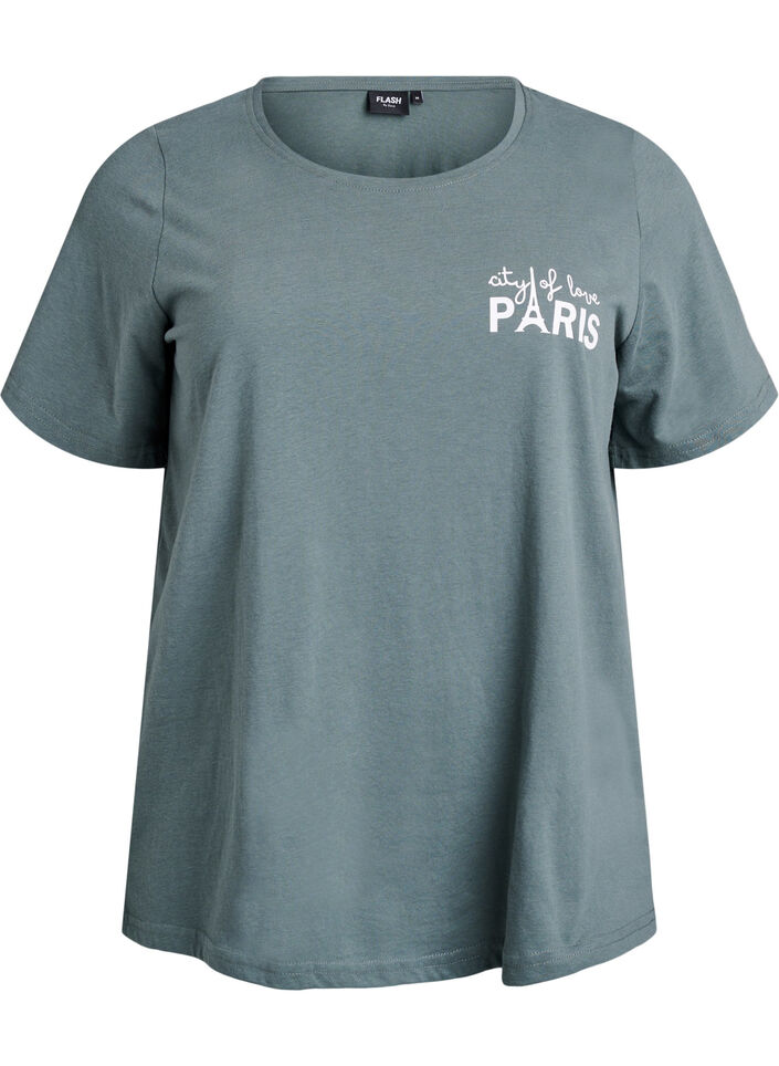 T-shirt imprim&eacute;, Vert, Packshot image number 0