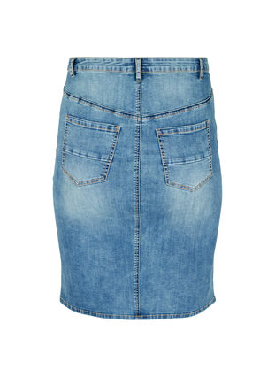 Jupe en jean avec poches, Blue denim, Packshot image number 1