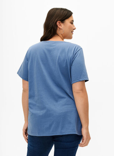 T-shirt en coton à col ras du cou avec impression, Moonlight W.Heart L., Model image number 1