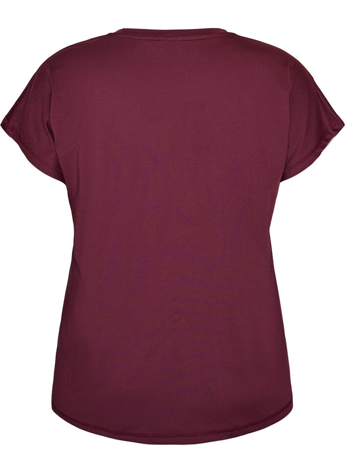 Effen gekleurd trainingsshirt, Rood, Packshot image number 1