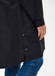 Regenjas met zakken en capuchon, Zwart, Model image number 3