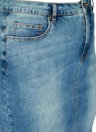 Jupe en jean avec poches, Blue denim, Packshot image number 2