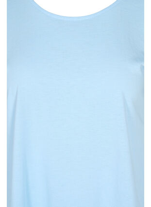 T-shirt en mélange coton, Chambray Blue, Packshot image number 2