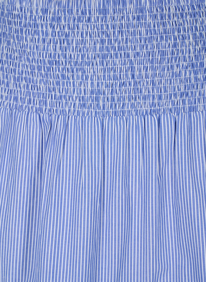 Jupe longue rayée avec smocks, Baja Blue Stripe, Packshot image number 2