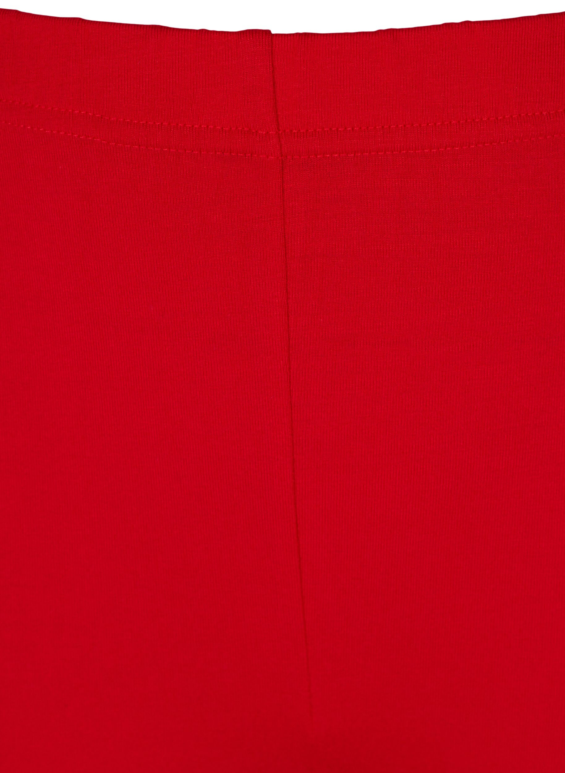ZizziBasic 3/4 legging, Tango Red, Packshot image number 2