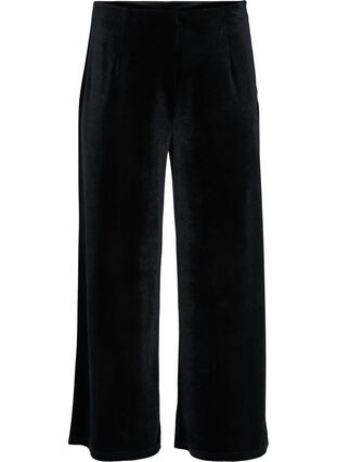 Pantalon en velours avec largeur, Black, Packshot image number 0