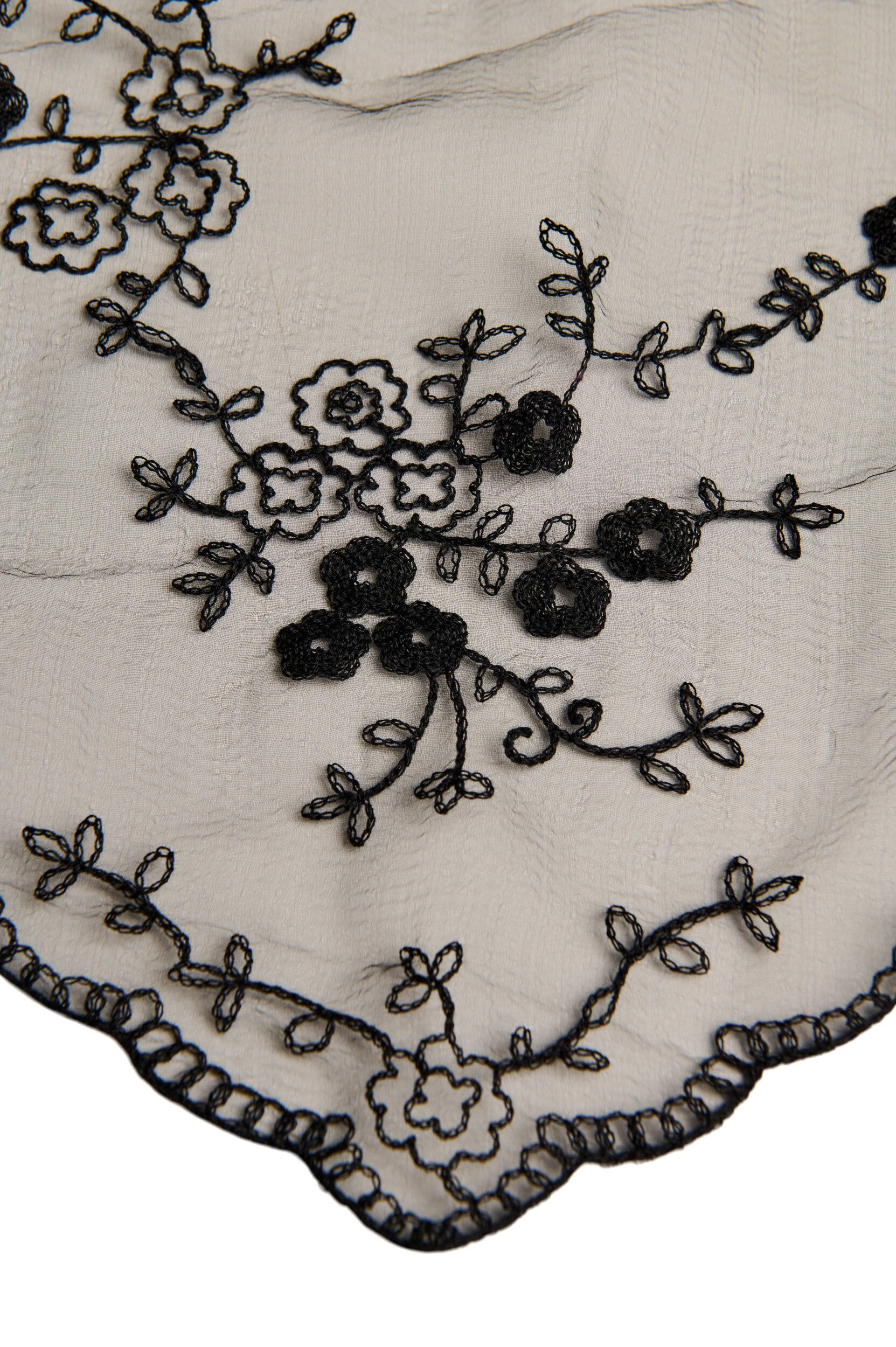 Zizzi&Eacute;charpe triangulaire en dentelle, Noir, Packshot image number 2