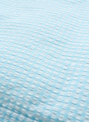 Parure de lit en coton à carreaux, Blue/White Check, Packshot image number 3