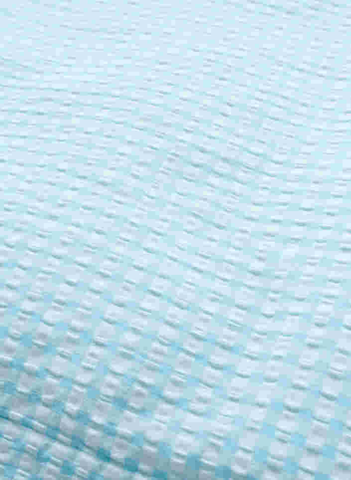Parure de lit en coton à carreaux, Blue/White Check, Packshot image number 3