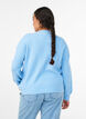 Cardigan en tricot c&ocirc;tel&eacute; avec boutons, Bleu Clair, Model image number 2