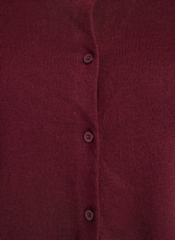 Fijngebreide vest met ronde hals, Rood, Packshot image number 2