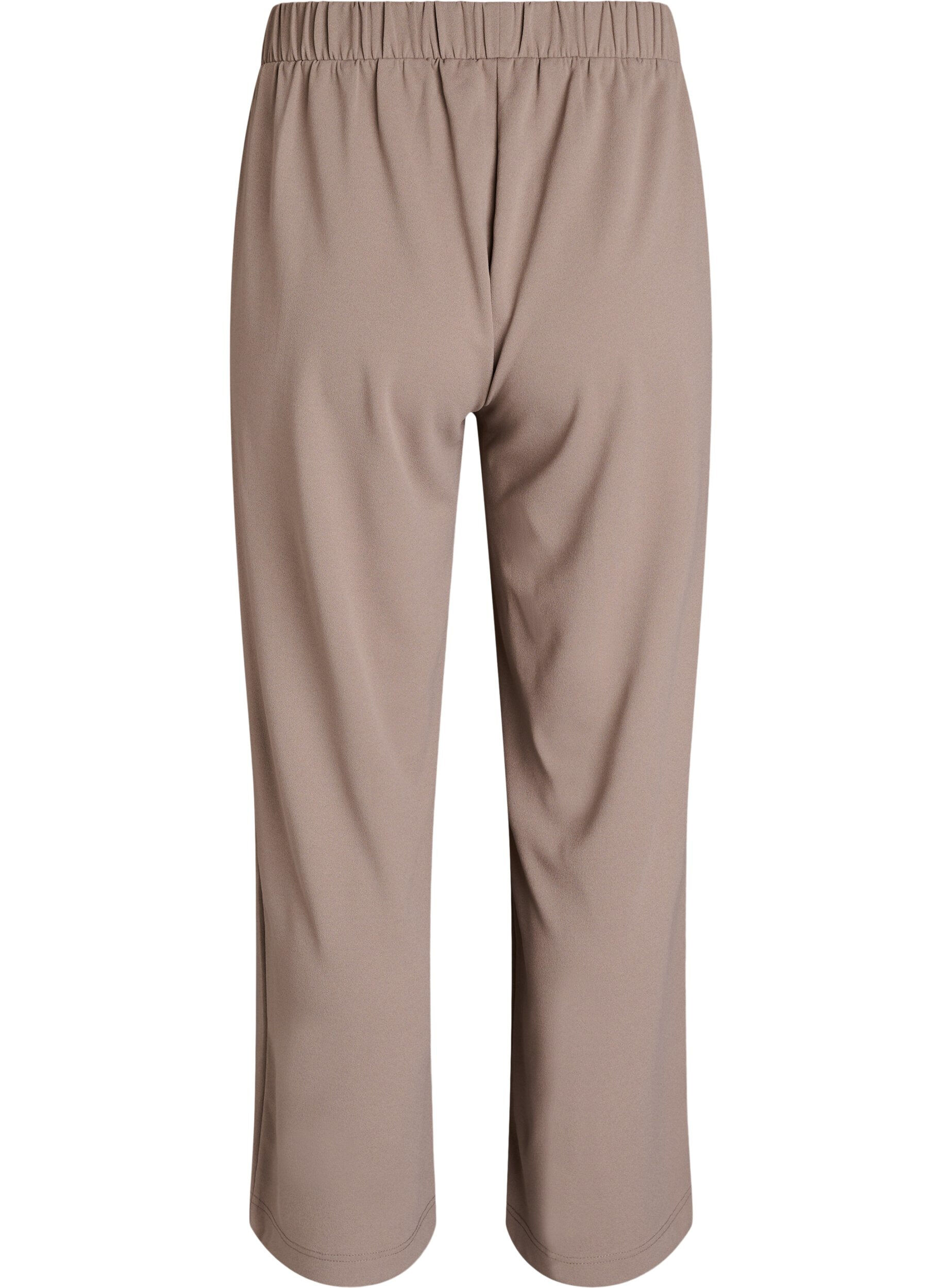 ZizziFLASH - Broek met wijde pijpen, Beige, Packshot image number 1