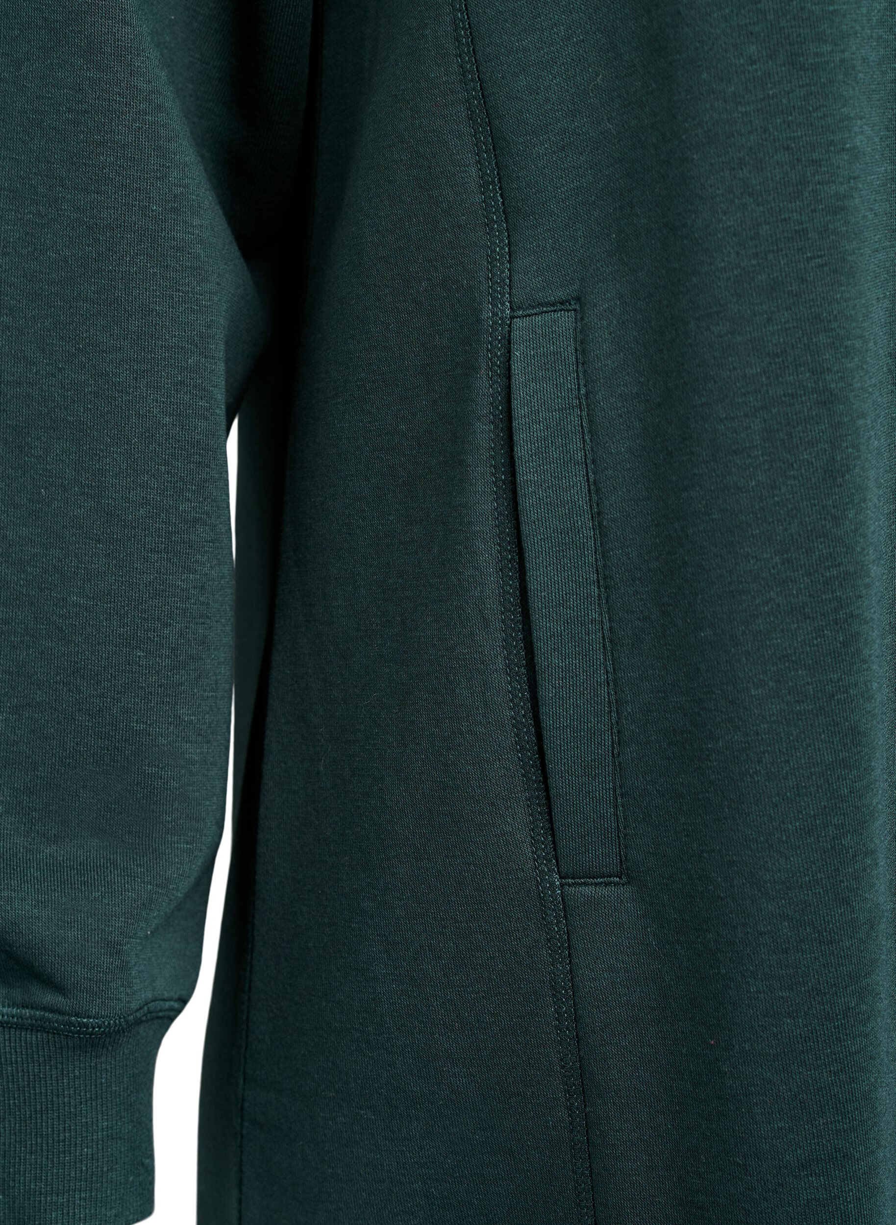 Zizzi FLASH - Robe sweat-shirt courte &agrave; col montant et poches, Vert fonc&eacute;, Packshot image number 3