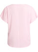 Blouse &agrave; manches courtes et encolure ronde, Rose, Packshot image number 1