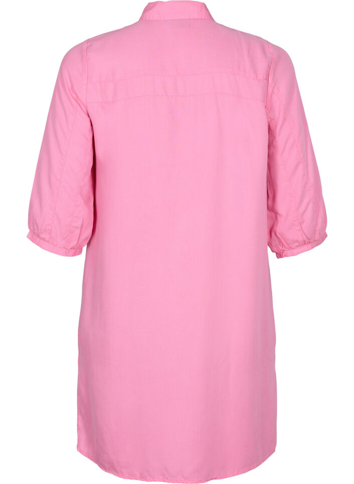 Chemise longue à manches 3/4 en lyocell (TENCEL™), Rosebloom, Packshot image number 1