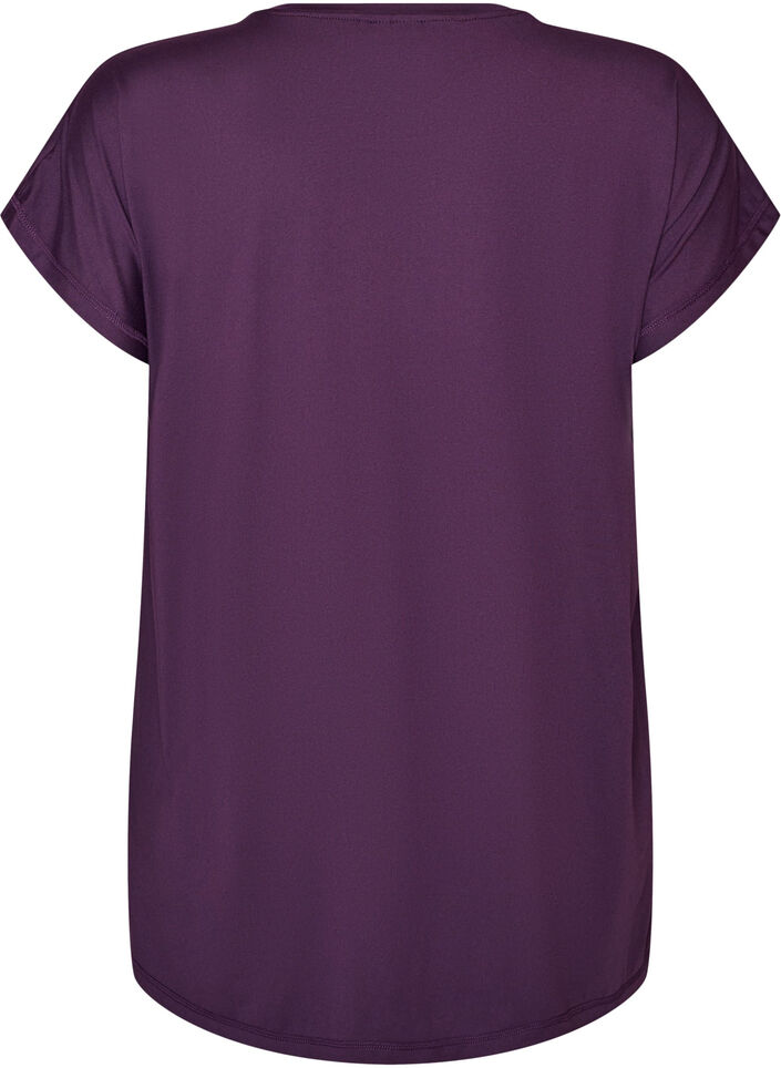 Lang workout T-shirt, Paars, Packshot image number 1