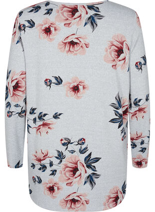 Bloemen blouse met lange mouwen, LGM w Rose Flower, Packshot image number 1
