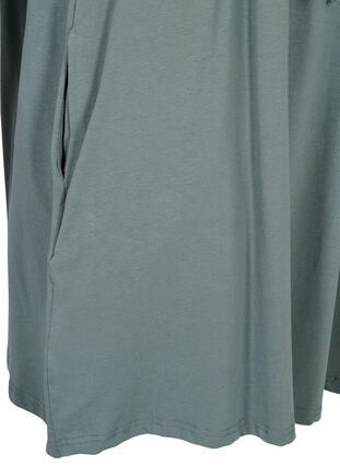 Tunique en coton à manches courtes, Balsam Green Solid, Packshot image number 3