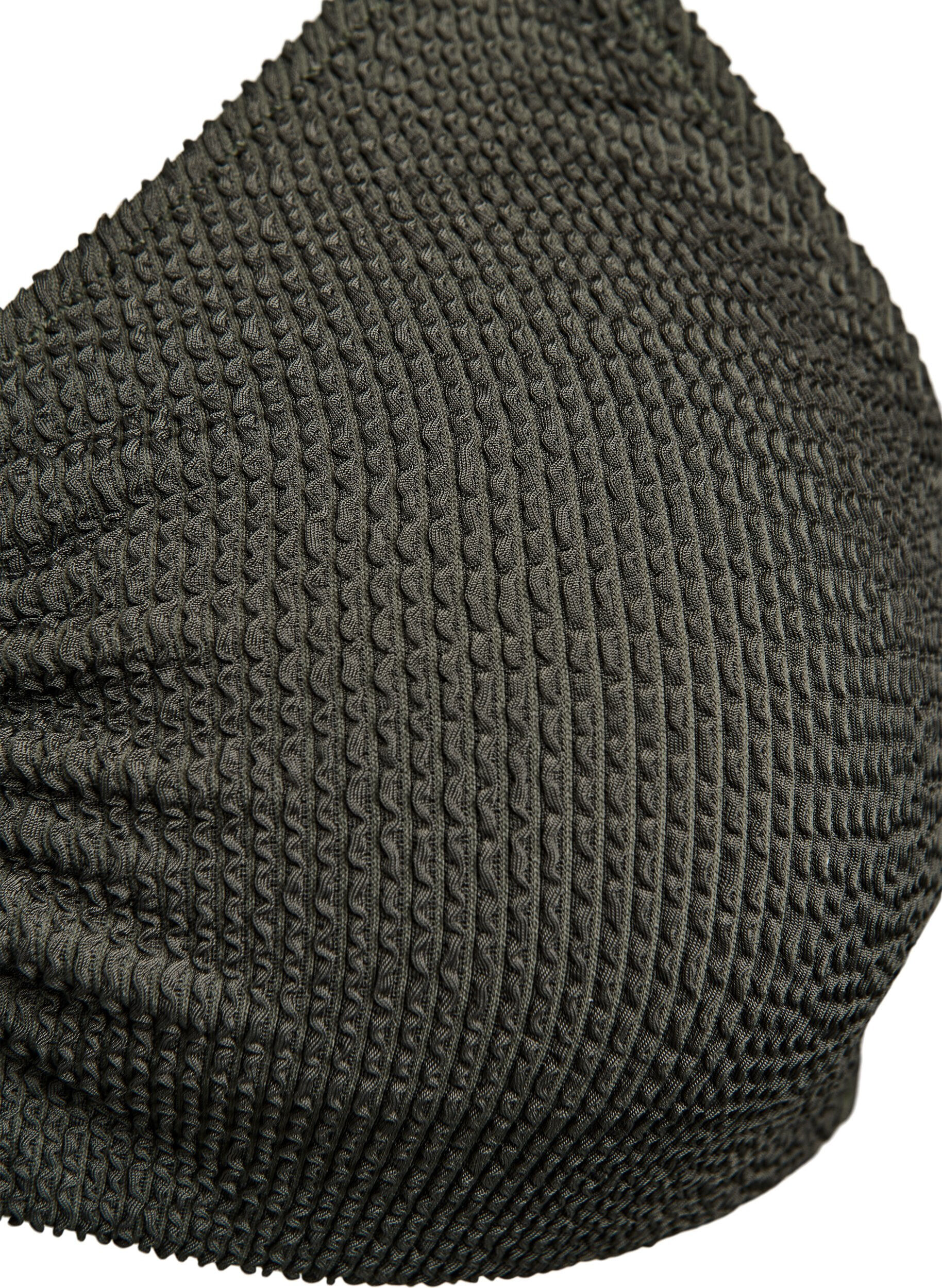 ZizziBikinitop met textuur en een elegant detail, Groen, Packshot image number 2