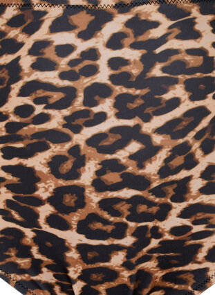Hoog getailleerd bikinibroekje met luipaardprint, Leopard Print, Packshot image number 2