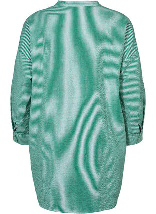 Chemise en coton rayée à manches 3/4, Jolly Green Stripe, Packshot image number 1