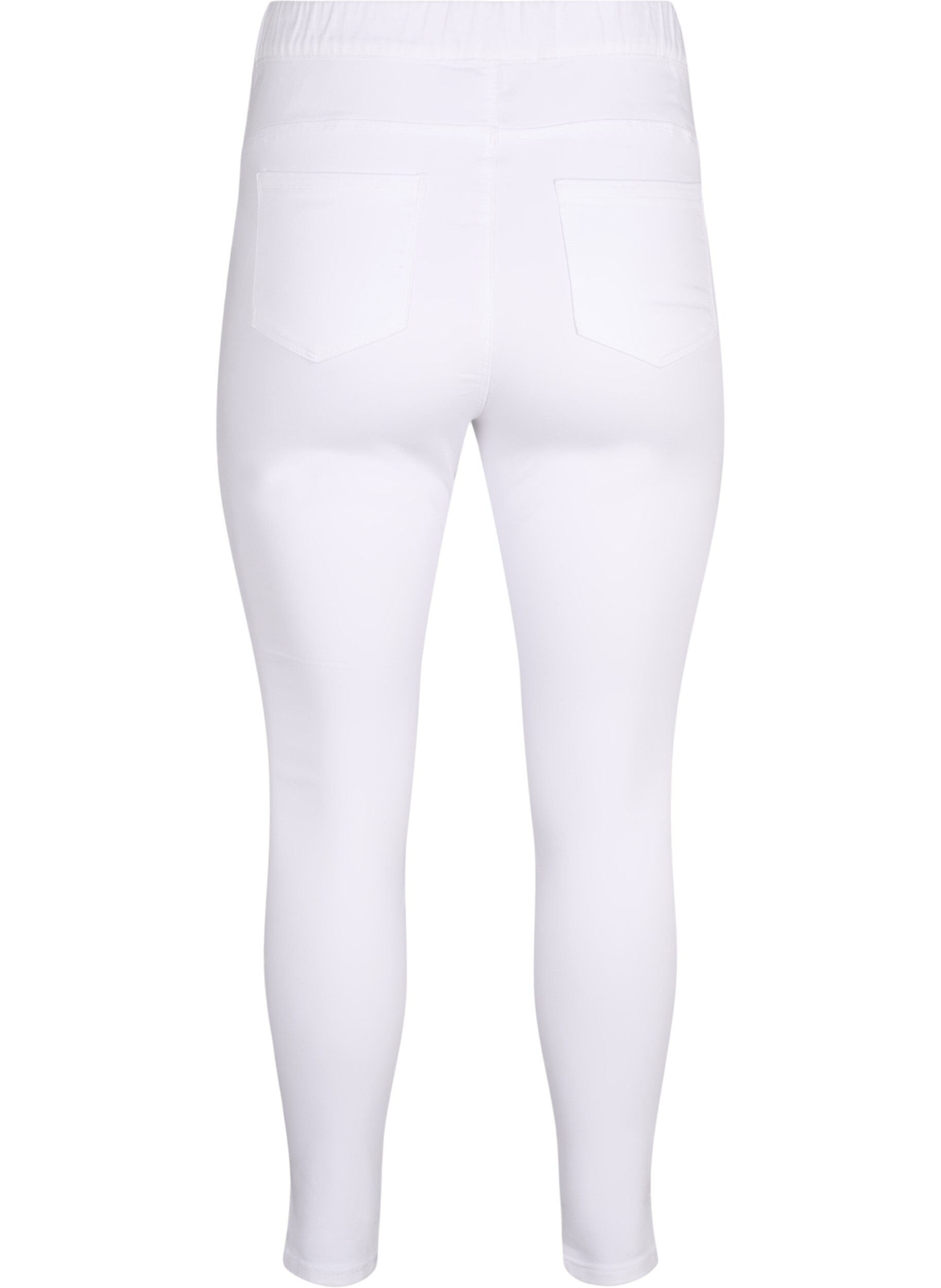 Zizzi Jeggings &agrave; taille haute., Blanc, Packshot image number 1