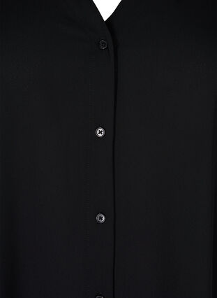 Overhemd met lange mouwen en v-hals, Black, Packshot image number 2