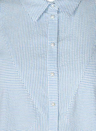 Chemise longue rayée en coton, Skyway Stripe, Packshot image number 2