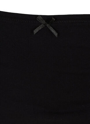 Lot de 3 culottes taille haute avec bordure en dentelle, Black, Packshot image number 2