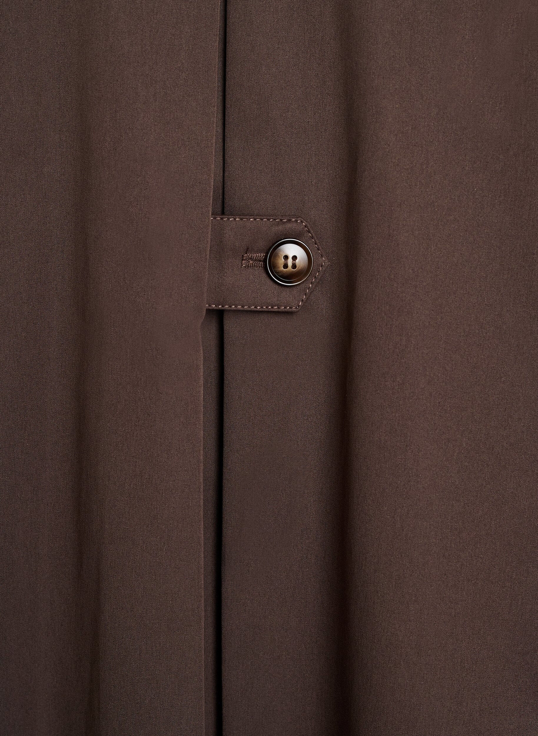 ZizziKorte trenchcoat met kraag en raglanmouwen, Bruin, Packshot image number 4