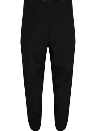 Klassieke broek met hoge taille, Black, Packshot image number 1