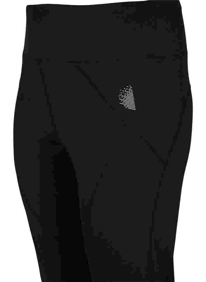 Collants de sport avec réflexe, Black, Packshot image number 2