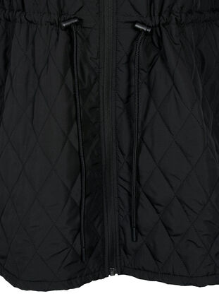 Reflecterende sportjas met aanpasbare taille, Black w. Reflex, Packshot image number 3