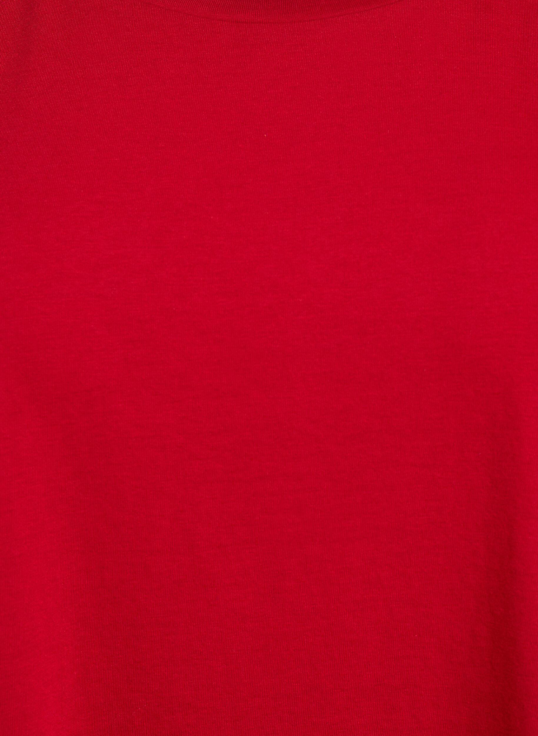 ZizziT-shirt &agrave; manches courtes en m&eacute;lange de coton, Rouge, Packshot image number 2