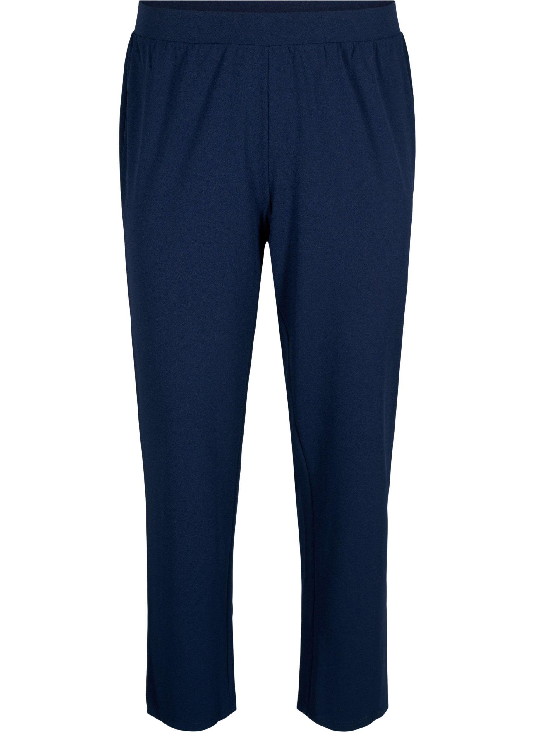ZizziBroek met rechte pasvorm, Blauw, Packshot image number 0