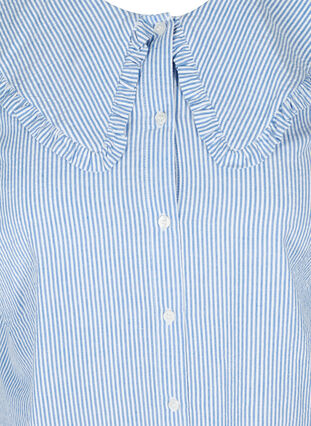 Chemise rayée manches 2/4, Blue Stripe, Packshot image number 2
