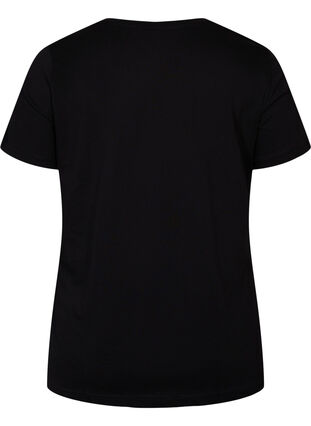 T-shirt en coton à manches courtes avec imprimé, Black Love, Packshot image number 1