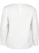 Blouse met lange mouwen en borduurwerk, Wit, Packshot image number 1