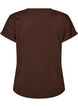 T-shirt en coton &agrave; imprim&eacute; floral, Marron, Packshot image number 1